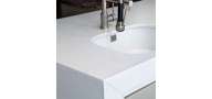 Plan de travail White Storm 14 en Quartz Silestone