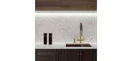 Plan de travail Riviere Rose en Quartz Silestone