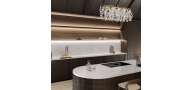 Plan de travail Riviere Rose en Quartz Silestone