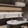 Plan de travail Riviere Rose en Quartz Silestone