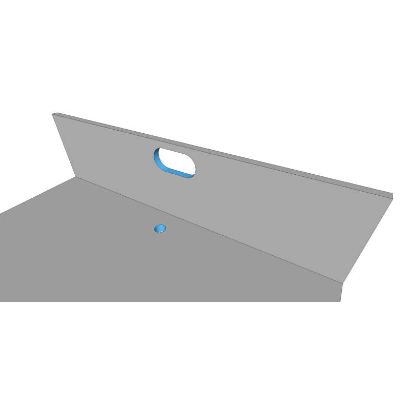 Trou simple pour robinet, vidage automatique et/ou prise électrique
