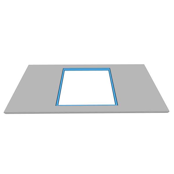 Découpe à fleur de plan pour plaque de cuisson et/ou évier (seulement sur du 20mm)