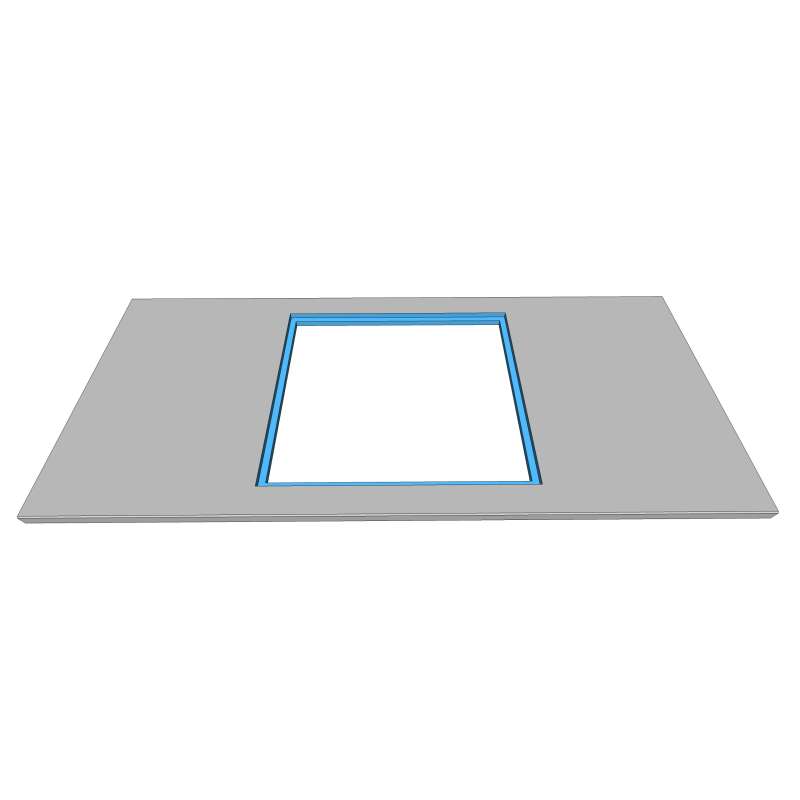 Découpe à fleur de plan pour plaque de cuisson et/ou évier (seulement sur du 20mm)
