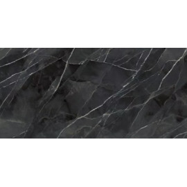 Calacatta Black (Bookmatch) - Céramique Laminam - Finition Bocciardato (Bouchardée)