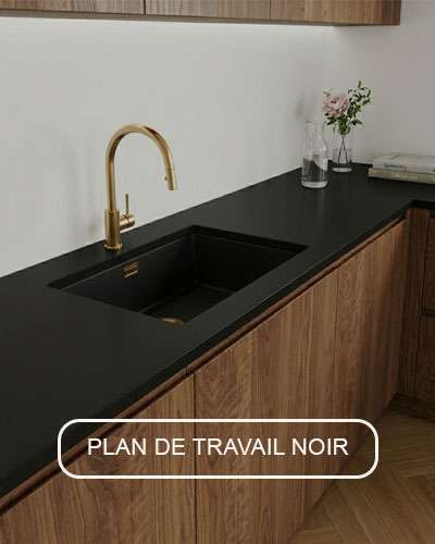 Plan de travail noir
