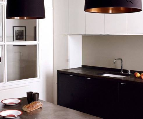 Choix d’un plan de travail pour une cuisine noire